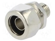 Straight terminal connector; Thread: metric,outside; brass; IP68 ANAMET EUROPE