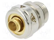 Straight terminal connector; Thread: metric,inside; brass; IP40 ANAMET EUROPE