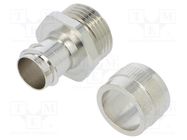 Straight terminal connector; Thread: metric,inside; brass; IP40 ANAMET EUROPE