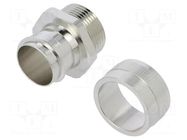 Straight terminal connector; Thread: metric,inside; brass; IP40 ANAMET EUROPE