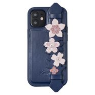 Kingxbar Sweet Series case decorated with original Swarovski crystals iPhone 12 Pro / iPhone 12 blue, Kingxbar