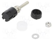 Connector: 4mm banana; socket; 15A; 48VDC; black; nickel plated CLIFF