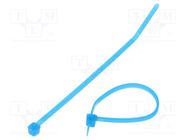 Cable tie; L: 102mm; W: 2.5mm; TEFZEL; 80N; light-blue; Ømax: 22mm PANDUIT