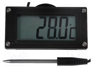 Meter: temperature; digital,mounting; on panel; LCD; 3,5 digit 