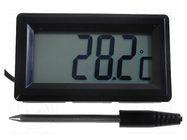 Meter: temperature; digital,mounting; on panel; LCD; 3,5 digit 