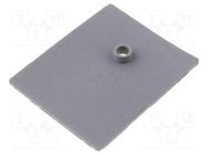 Heat transfer pad: silicone; SOT93,TOP3; 0.4K/W; L: 24mm; W: 20mm 