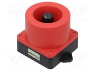 Signaller: sound; siren; 10÷30VDC; 115dB; QWH; IP66; red; Ø136x126mm QLIGHT