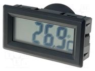 Meter: temperature; digital,mounting; on panel; LCD; Accur: ±1°C AXIOMET