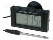 Meter: temperature; digital,mounting; NTC; on panel; LCD; Len: 1m 