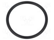 O-ring gasket; NBR caoutchouc; Thk: 2mm; Øint: 25mm; black 