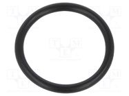 O-ring gasket; NBR caoutchouc; Thk: 2mm; Øint: 18mm; black 