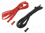 Test leads; Inom: 15A; Len: 1.5m; probe tip,banana plug 4mm CHAUVIN ARNOUX