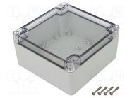 Enclosure: multipurpose; X: 120mm; Y: 120mm; Z: 60mm; ZP; light grey KRADEX