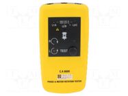 Tester: phase sequence; LED; Freq: 15÷400Hz; IP40 CHAUVIN ARNOUX