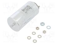 Capacitor: polypropylene; 30uF; Leads: screw M6; ESR: 6mΩ; M8 screw KEMET