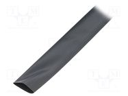 Heat shrink sleeve; glueless,flexible; 2: 1; 19mm; L: 10m; black TE Connectivity