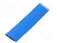 Heat shrink sleeve; glueless,flexible; 2: 1; 19mm; L: 10m; blue TE Connectivity