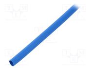 Heat shrink sleeve; glueless,flexible; 2: 1; 6.4mm; L: 10m; blue TE Connectivity