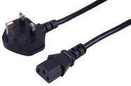 LEAD UK PLUG TO IEC C13 BLACK 0.5M