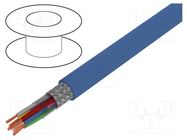 Wire; JE-LiYCY; 4x2x0.5mm2; PVC; light blue; 1kV,2kV; CPR: Eca LAPP