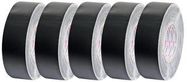 GAFFA TAPE 50MM X 50M MATT BLACK 5/PACK