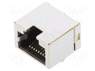 Connector: RJ45; socket; PIN: 8; 8p8c; Locking: top latch; on PCBs TE Connectivity