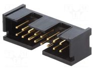 Connector: IDC; socket; male; PIN: 16; straight; THT; 2.54mm; 2x8 TE Connectivity