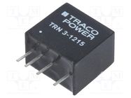 Converter: DC/DC; 3W; Uin: 9÷18VDC; Uout: 24VDC; Iout: 125mA; SIP TRACO POWER