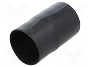 Heat shrink boot; glueless,straight; 48.3mm; L: 130.3mm; black TE Connectivity