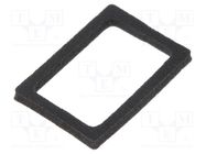 Profile gasket; Mini Universal MATE-N-LOK; 4.14mm; PIN: 6; black TE Connectivity