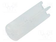 Spacer sleeve; LED; Øout: 6mm; ØLED: 5mm; L: 15.9mm; natural; UL94V-2 DREMEC