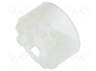 Spacer sleeve; LED; Øout: 5.1mm; ØLED: 5mm; L: 3.1mm; natural DREMEC