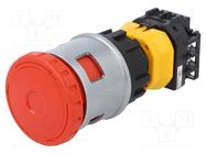 Switch: emergency stop; 30mm; Stabl.pos: 2; NC x3; red; IP65; XN 