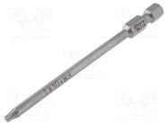 Screwdriver bit; Torx®; TX10; Overall len: 89mm WERA