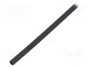 Heat shrink sleeve; glued; 3: 1; 3mm; L: 1.2m; black; polyolefine TE Connectivity