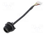 Cable; USB mini Buccaneer; USB AB mini socket,6pin plug; 108mm BULGIN