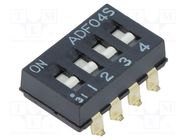 Switch: DIP-SWITCH; ON-OFF; 0.1A/24VDC; Pos: 2; -30÷85°C; SMT; 100mΩ TE Connectivity