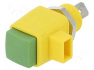 Laboratory clamp; yellow-green; 300VDC; 16A; screw,spring clamp SCHÜTZINGER