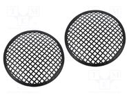 Loudspeaker grille; 8"; 2pcs. 4CARMEDIA