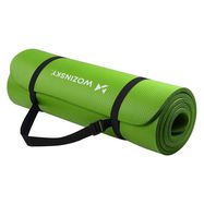 Wozinsky exercise mat 181 x 63 x 0.9 cm thick green yoga gymnastic mat, Wozinsky