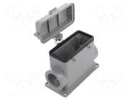 Enclosure for connectors: HDC; size 16B; Han® B; IP65; M32 HARTING