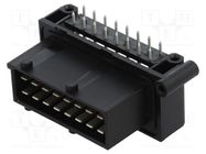 Connector: automotive; JPT; male; socket; on PCBs; PIN: 16; black TE Connectivity