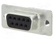 Connector: D-Sub; PIN: 9; plug; female TE Connectivity