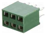 Connector: pin strips; socket; HV-100; female; PIN: 6; straight TE Connectivity