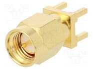 Connector: SMA; plug; male; straight; 50Ω; THT; for cable; PTFE AMPHENOL RF