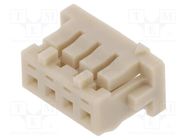 Connector: wire-board; plug; female; DF13; 1.25mm; PIN: 4; for cable HIROSE