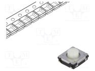 Microswitch TACT; SPST; Pos: 2; 0.02A/15VDC; SMT; none; 3.5N; 3.1mm PANASONIC