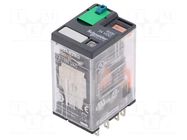 Relay: electromagnetic; DPDT; Ucoil: 24VDC; Icontacts max: 5A SCHNEIDER ELECTRIC