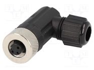 Connector: M12; plug; PIN: 3; female; A code-DeviceNet / CANopen AMPHENOL LTW