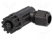 Connector: M12; plug; PIN: 3; female; A code-DeviceNet / CANopen AMPHENOL LTW